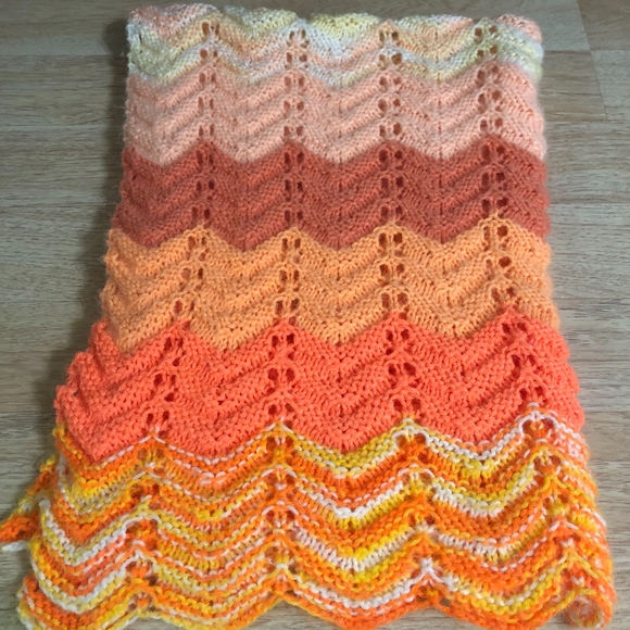 handmade Other - Handmade Orange Ombre Mini Throw blanket